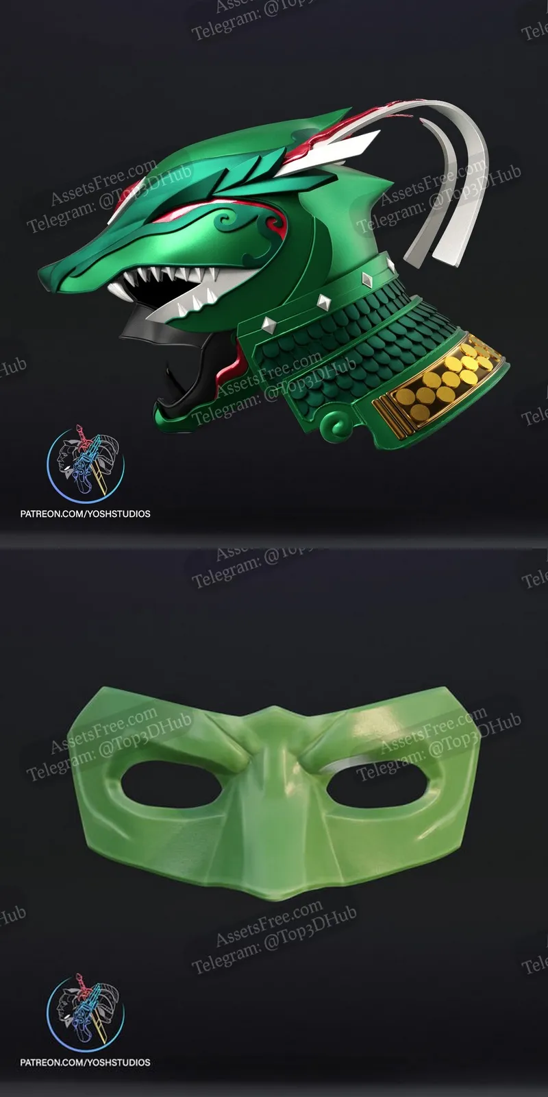 Sengoku Green Ranger and Injustice Green Lantern Mask