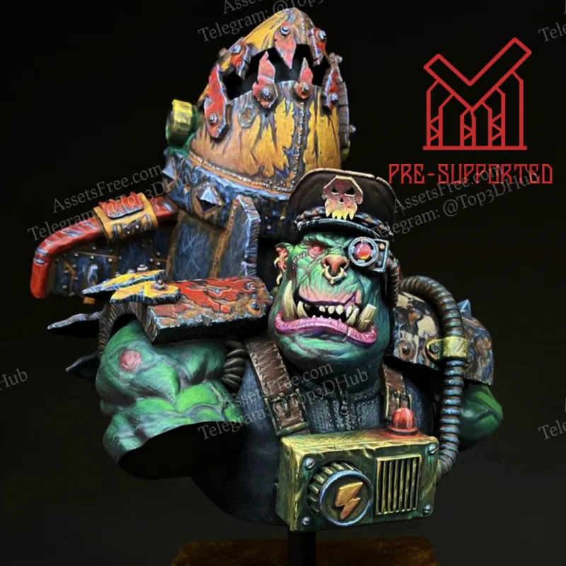 Ork Warboss Stormboyz Bust