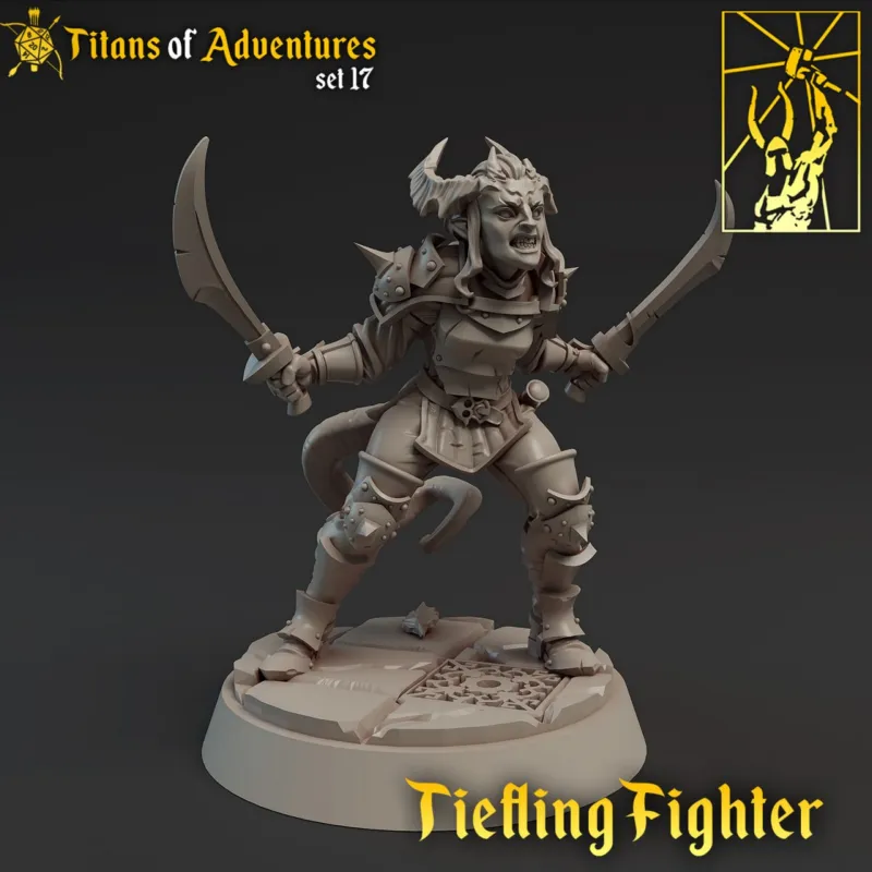 Titans of Adventure - Tiefling Fighter