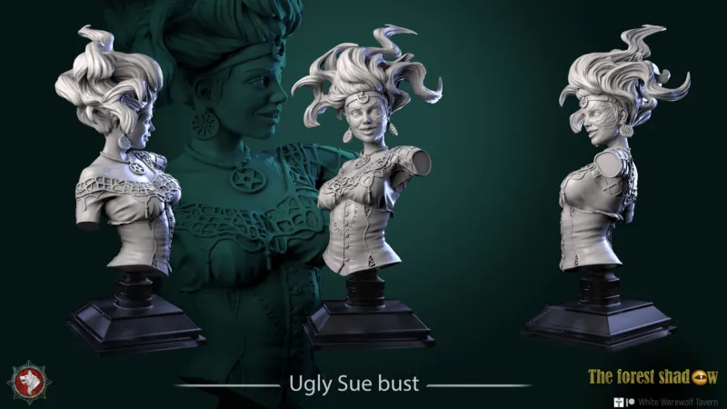 Ugly Sue bust