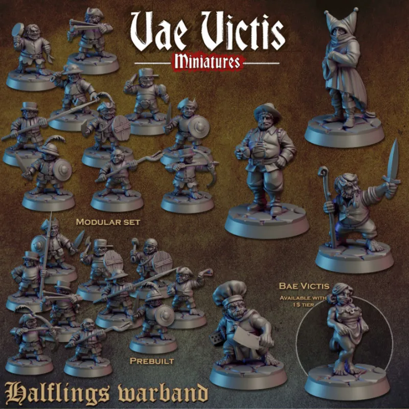 Vae Victis Miniatures - Halfling Warband - January 2024