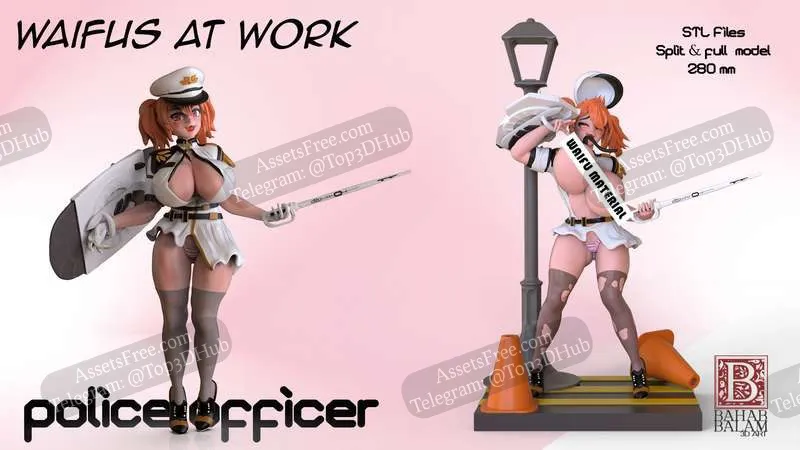 Waifus At Work - Police Officer