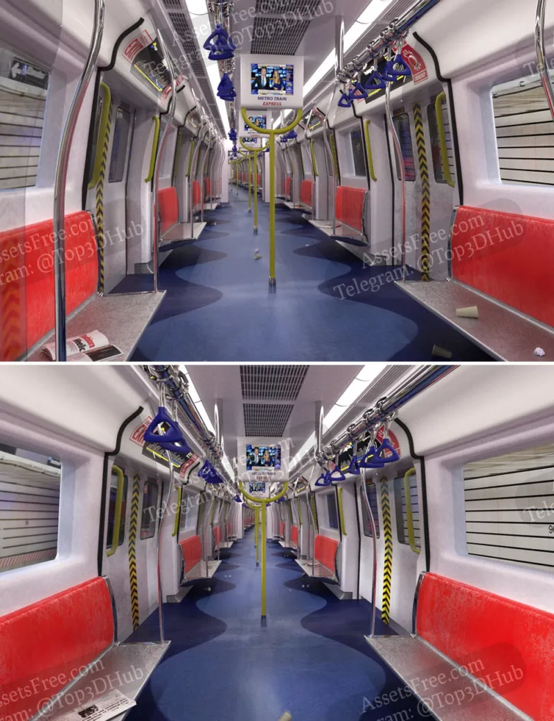 Metro Train - PerspectX - [Interiors]