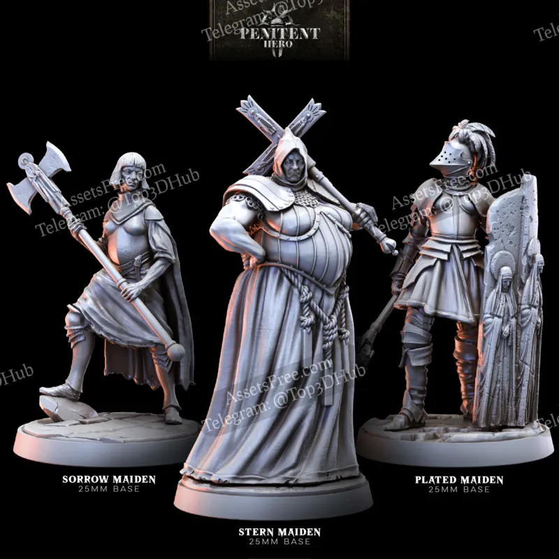 Bestiarum Miniatures - Penitent Heroes - February 2024