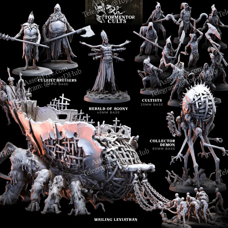 Bestiarum Miniatures -Tormentor Cults - February 2024