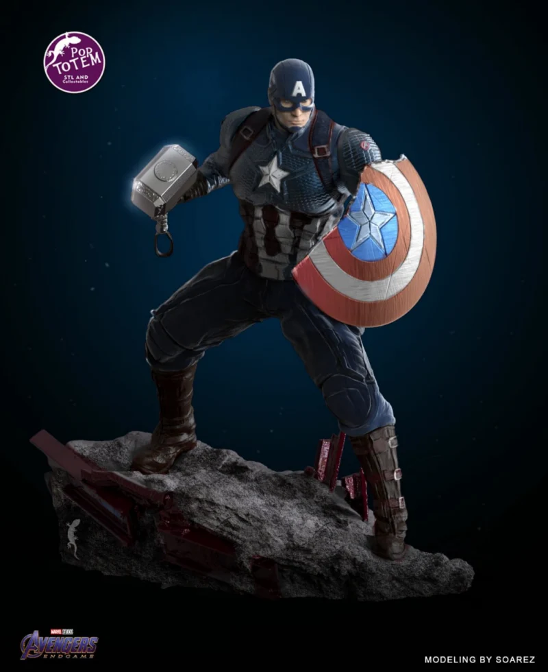 Captain America pop totem