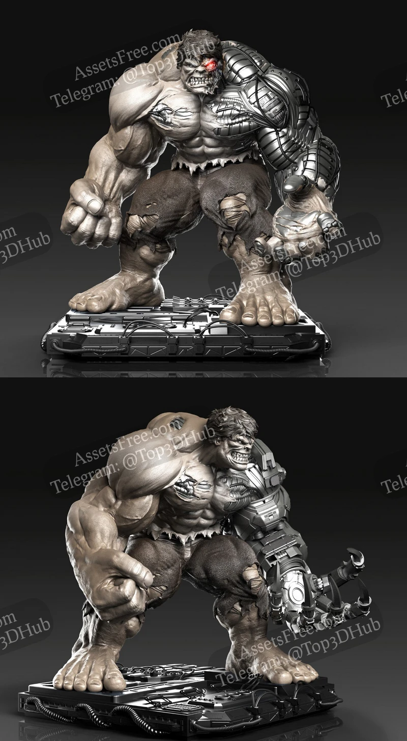 Cyborg Hulk: The Fusion of Flesh and Machine