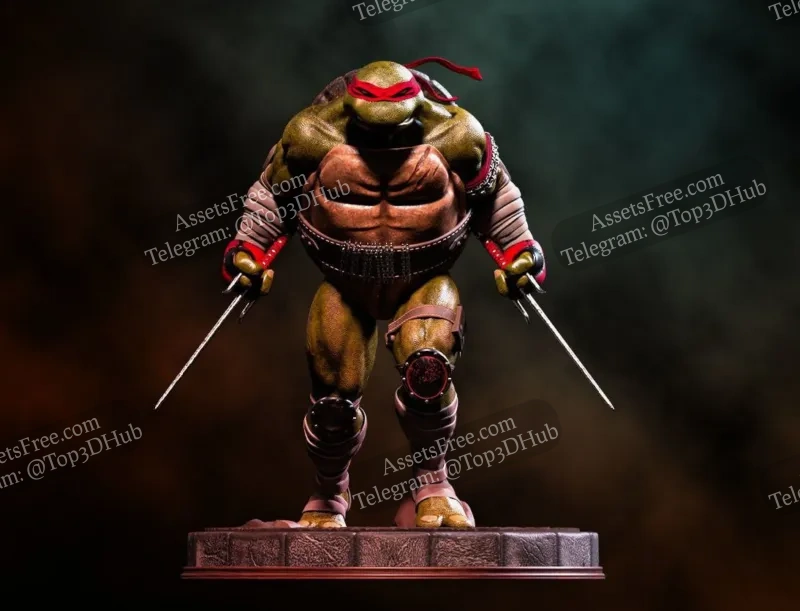 Raphael: Mighty Turtle Avenger - Unleashing Fury in the Shadows