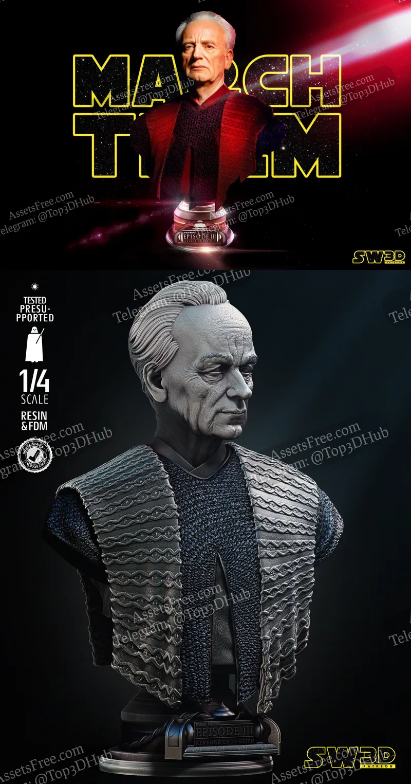 Star Wars - Palpatine Portrait Bust