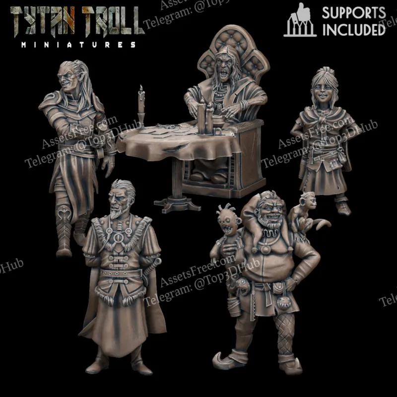 TytanTroll Miniatures Curse of Strahd - Mini Pack 01