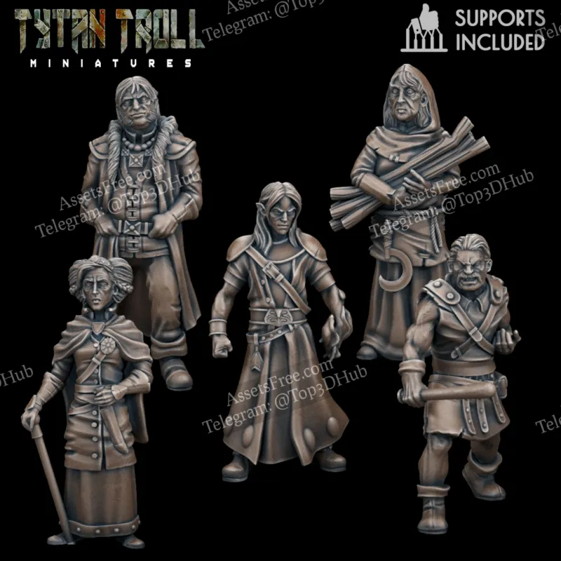 Tytan Troll Miniatures - Curse of Strahd - Mini Pack 04