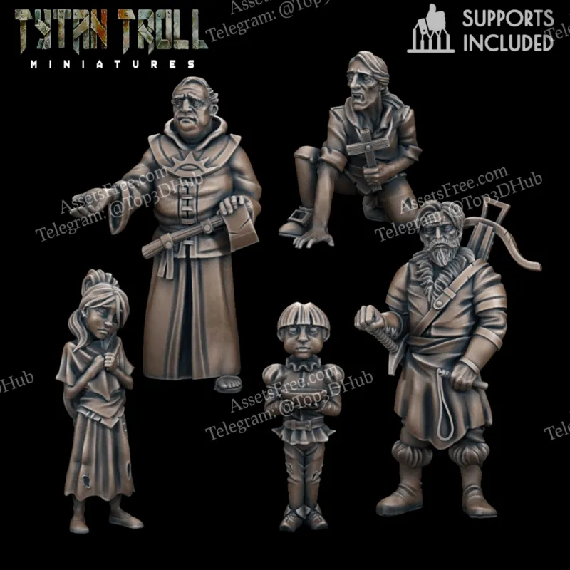 Tytan Troll Miniatures - Curse of Strahd - Mini Pack 07