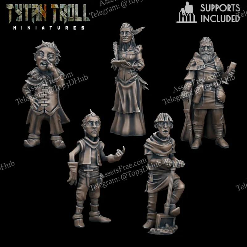 Tytan Troll Miniatures - Curse of Strahd - Mini Pack 09