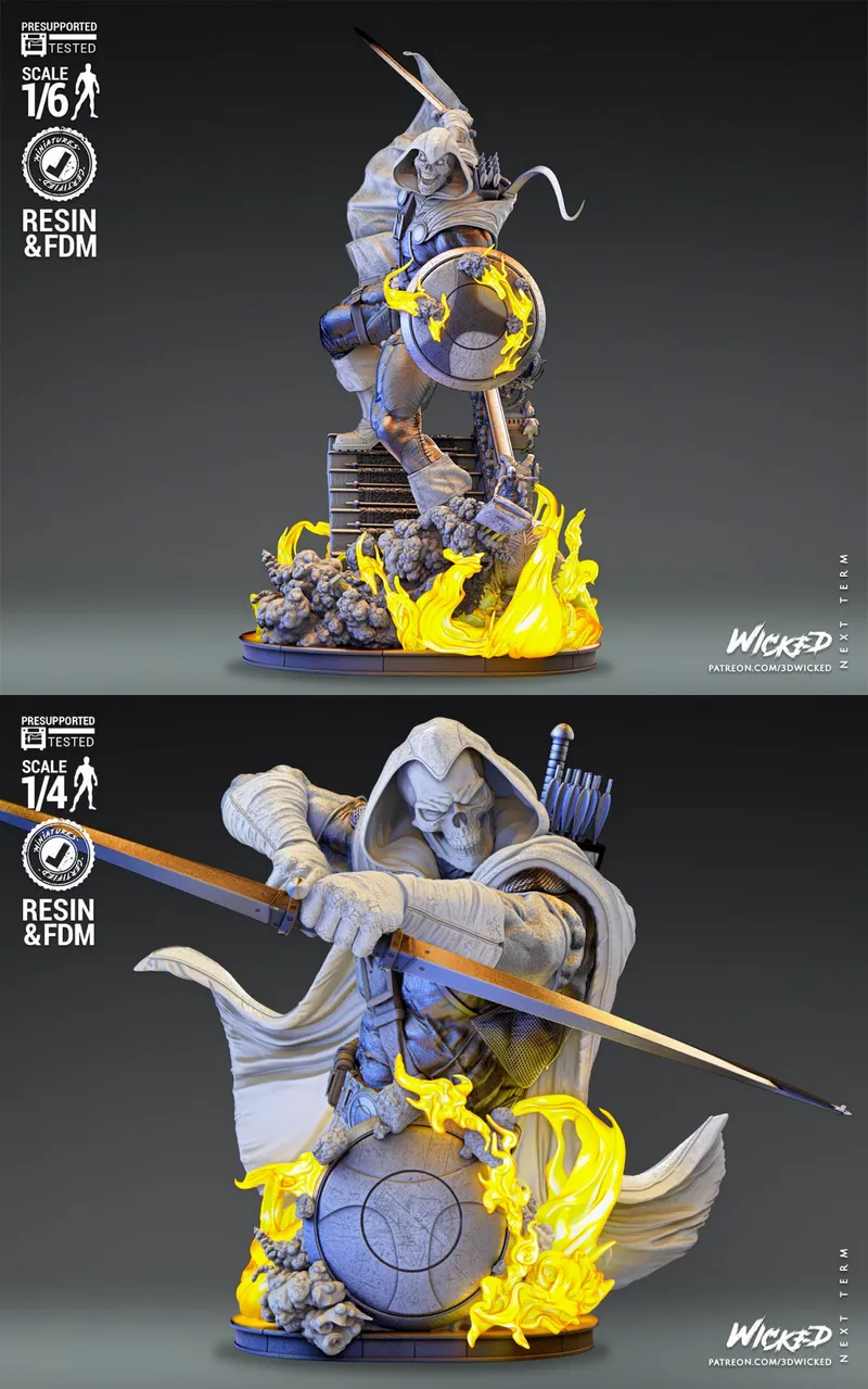 Taskmaster - statue and bust