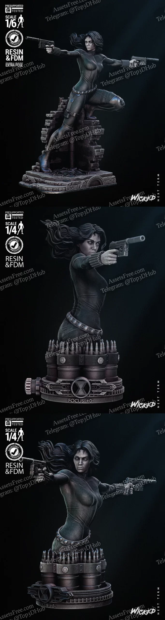 Black Widow Bust
