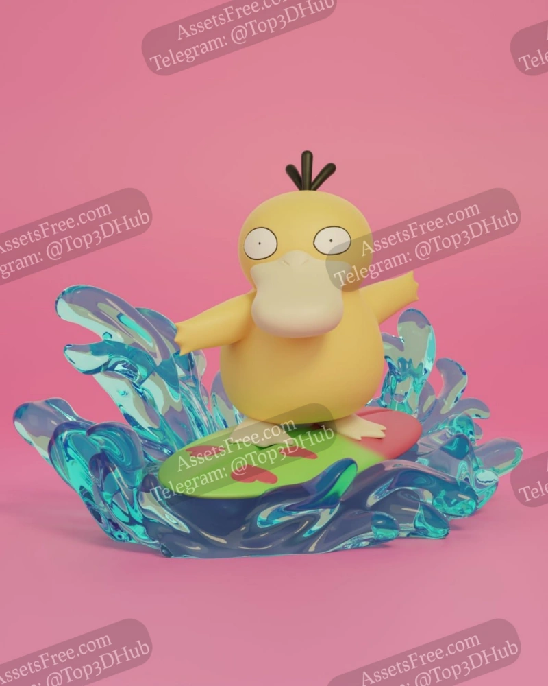Pokemon - Surfing Psyduck