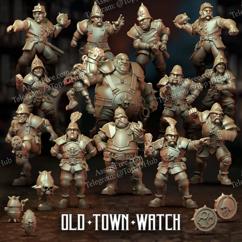 Punga Miniatures - Old Town Watch Team - April 2024