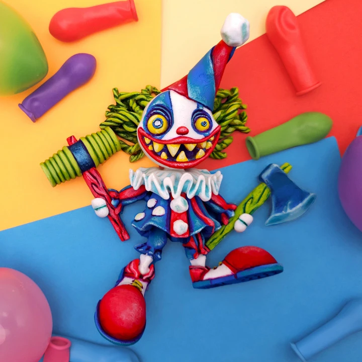 Articualted Creepy Clown