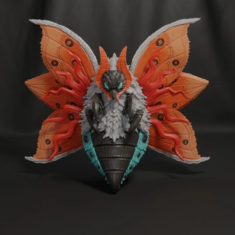 Kaijumon Fire Moth and Larva Larvesta and Volcaron