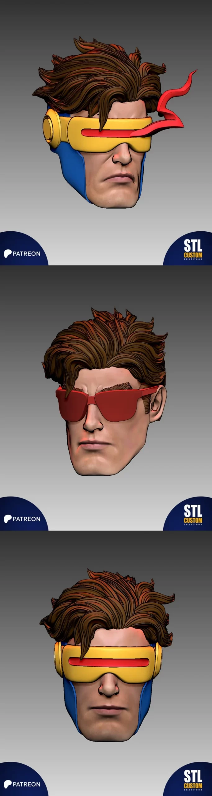 Cyclops - Smiling, angry and normal