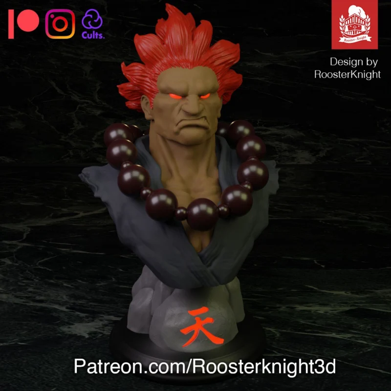 Gouki Akuma - Street Fighter | 3D print model | AssetsFree.com