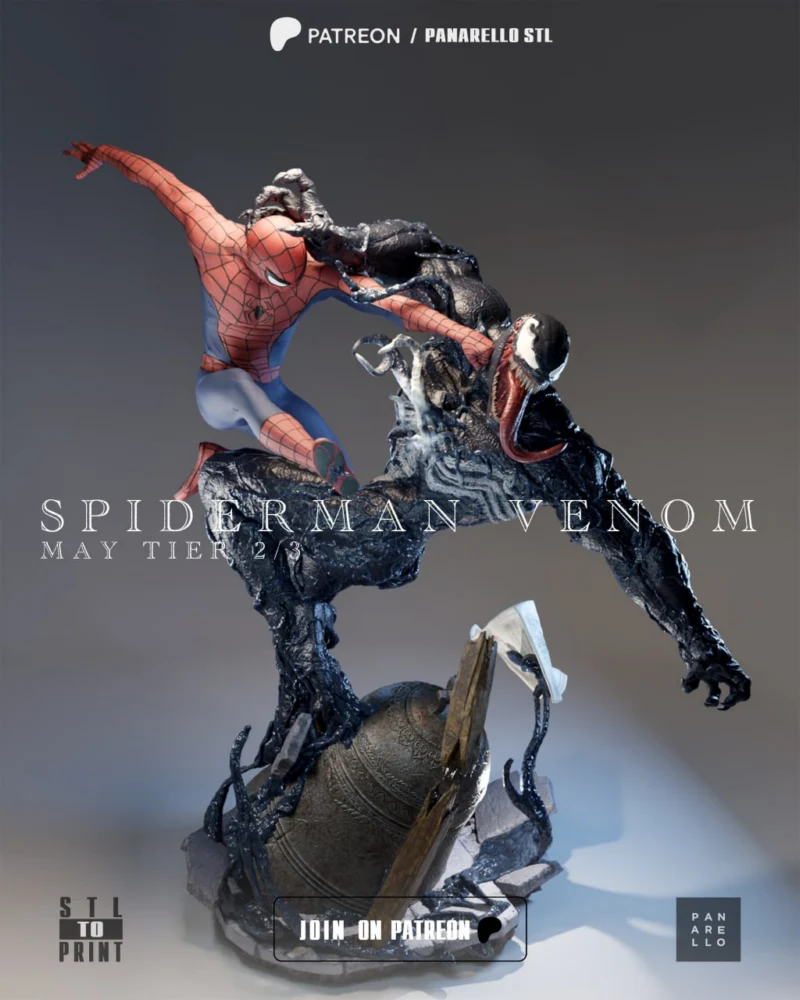 Venom Spiderman Diorama