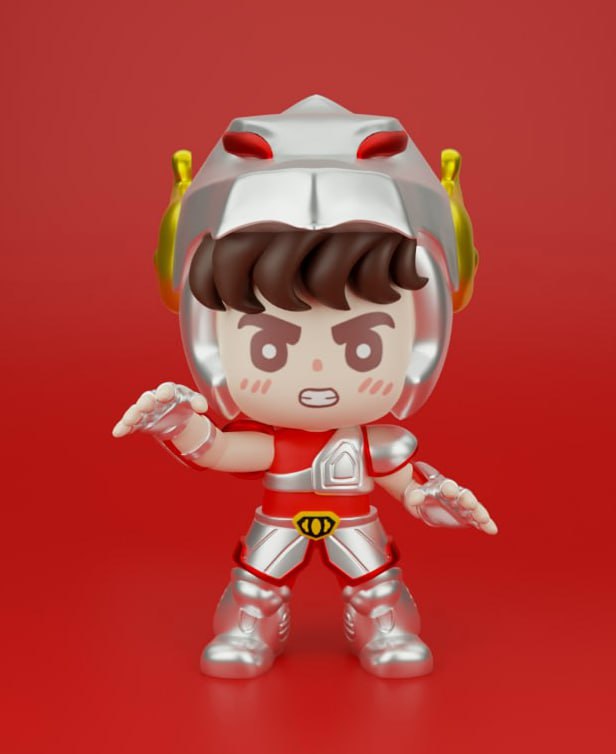 Pegasus Seiya chibi » 3D print model Download free