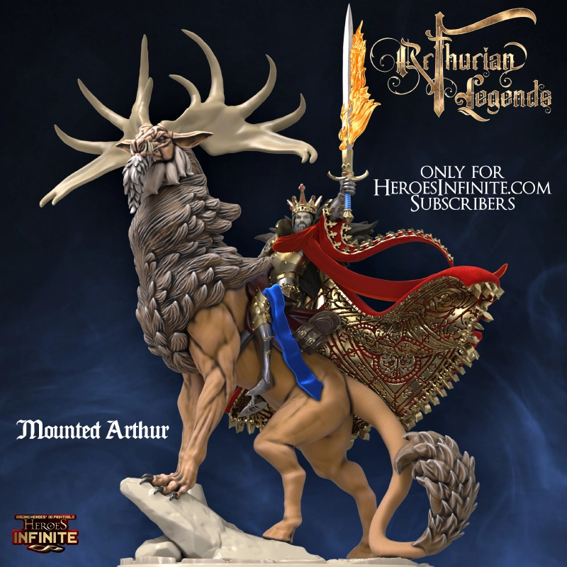 Arthurian Legends - Mounted Arthur