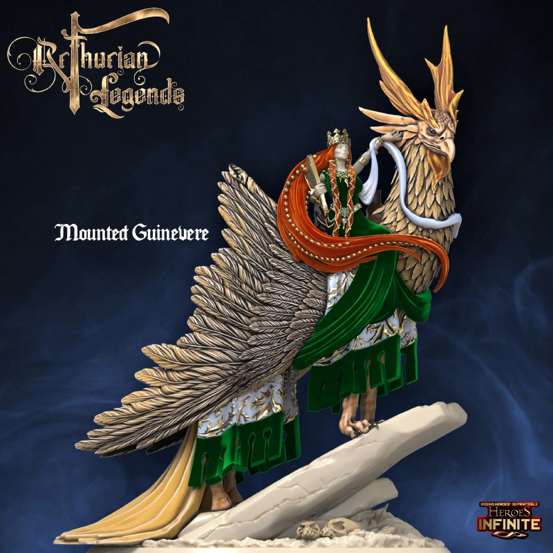 Arthurian Legends - Mounted Guinevere