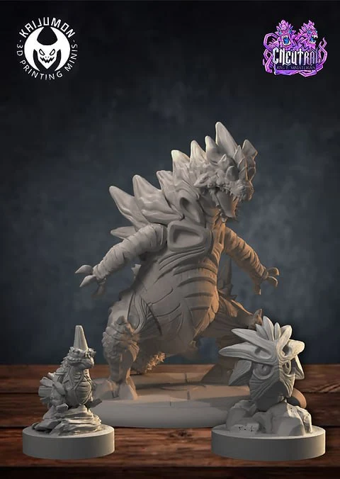 Kaijumon Mega Rock Kaiju | 3D print model | AssetsFree.com