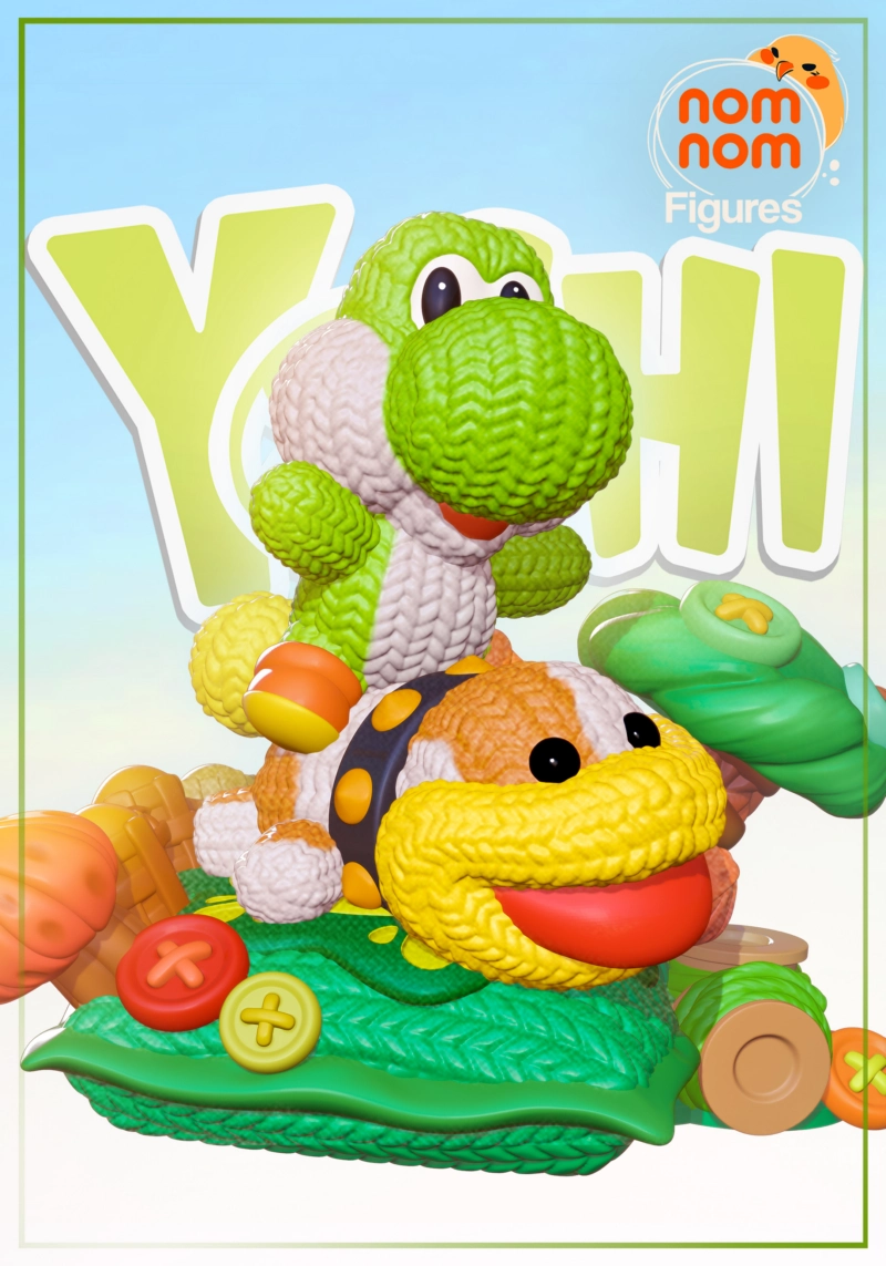 Chibi Yoshi - Yoshi Woolly World