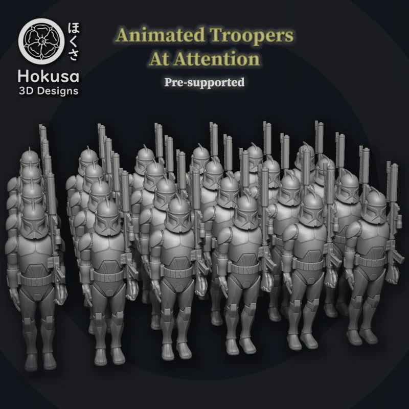 Clone Trooper - Animated - At Attention