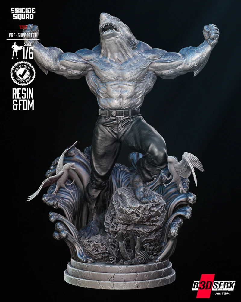 King Shark Sculpture