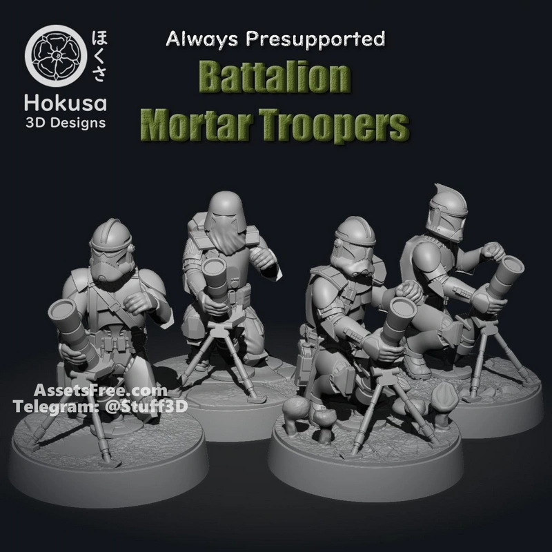 Clone Trooper - 327th Star Corps - Mortar - HU129