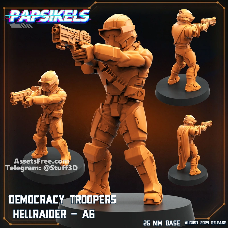 Aliens Vs Humans No Remorse - Democracy Troopers Hellraider A6