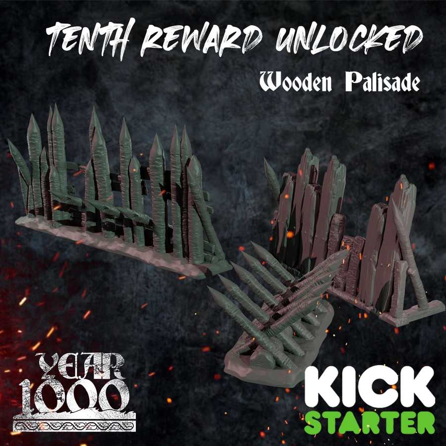 Year 1000 Stretchgoals - Wooden Palisade