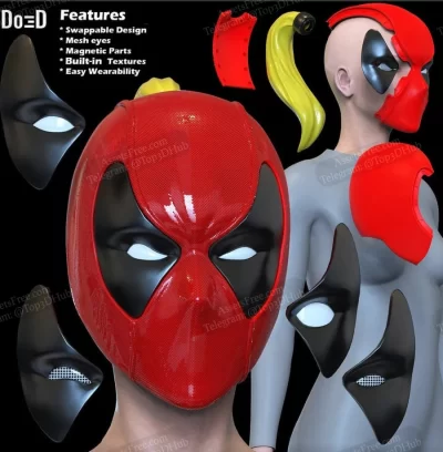 Lady Deadpool helmet