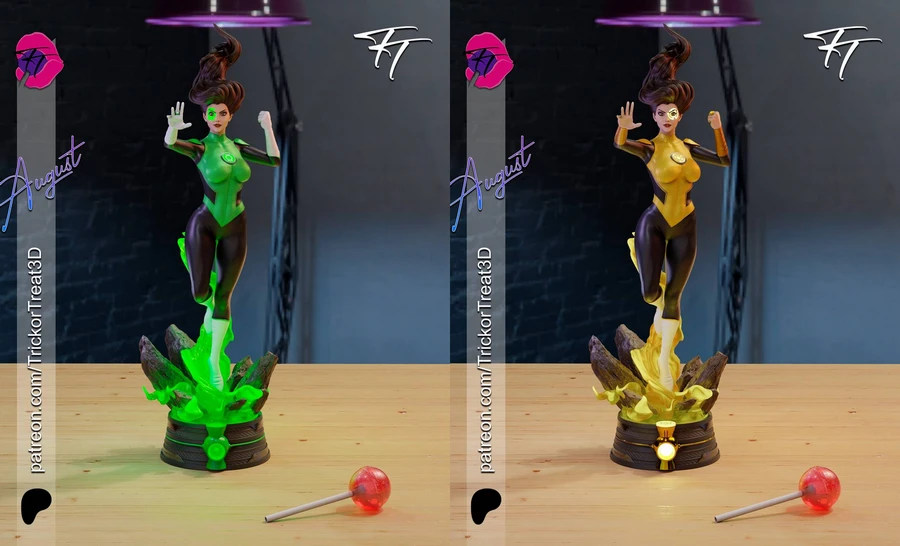 Jessica Cruz - Latern Green and Yellow