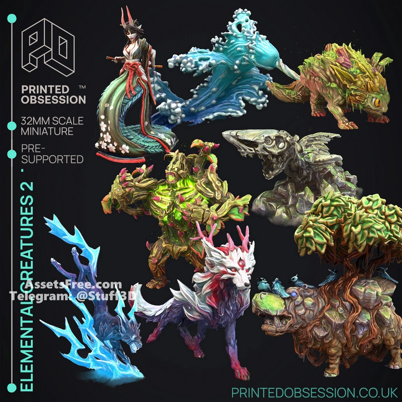 Printed Obsession - 202408 - Elemental Creatures 2