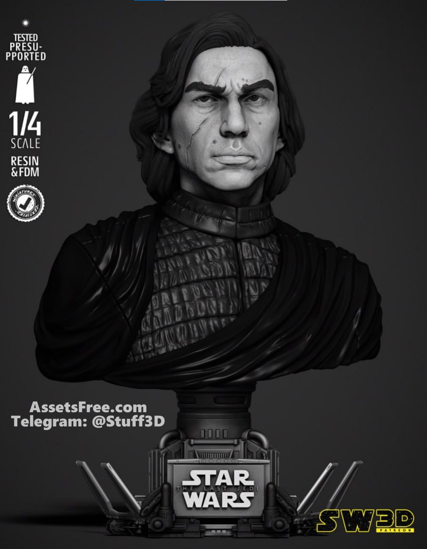 Kylo Ren Portrait Bust