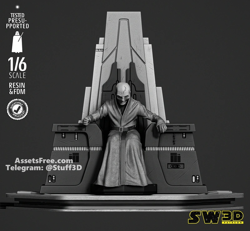 SW3D - Lord Snoke Sculpture