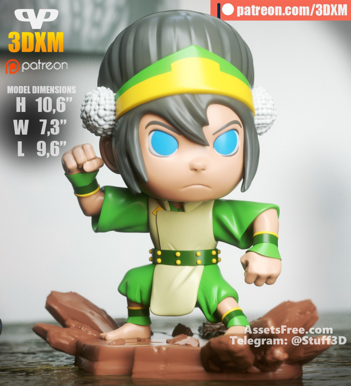 Toph Chibi » 3D print model Download free