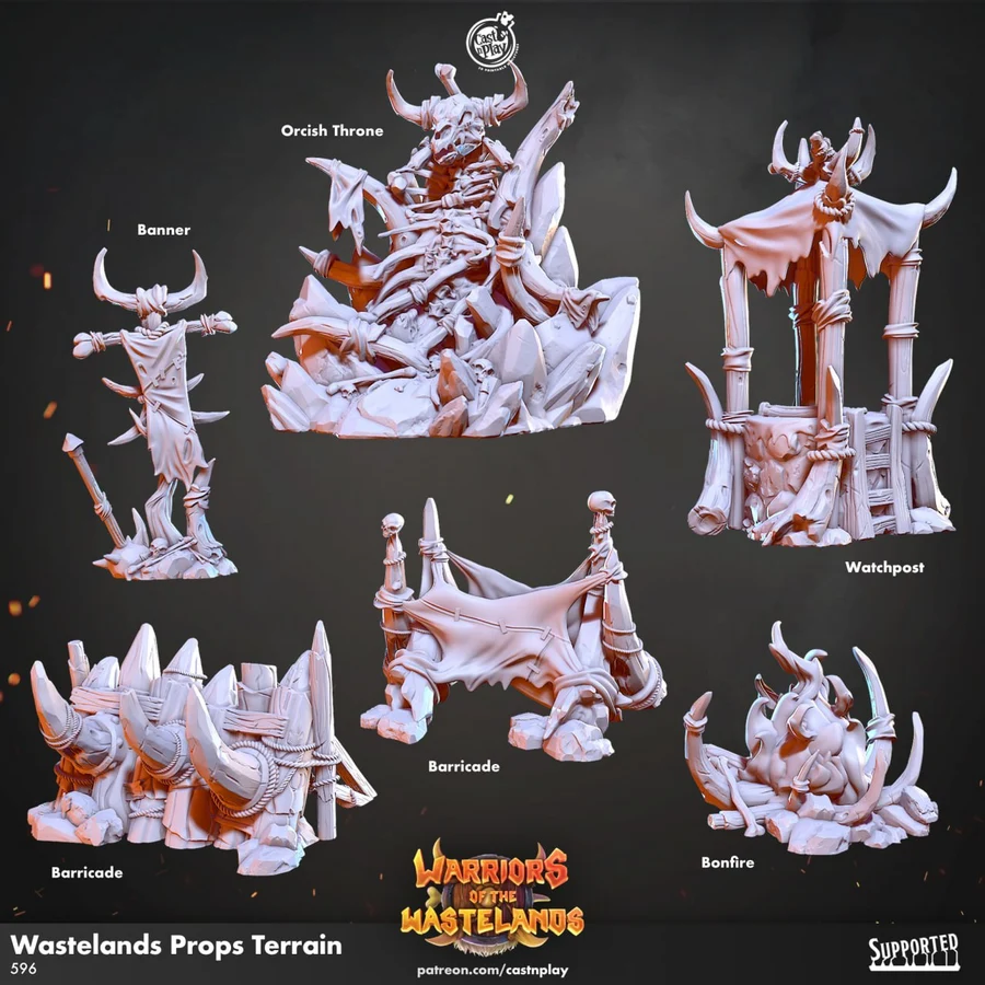 Cast'n'Play - Warriors of the Wastelands - Wastelands Props Terrain