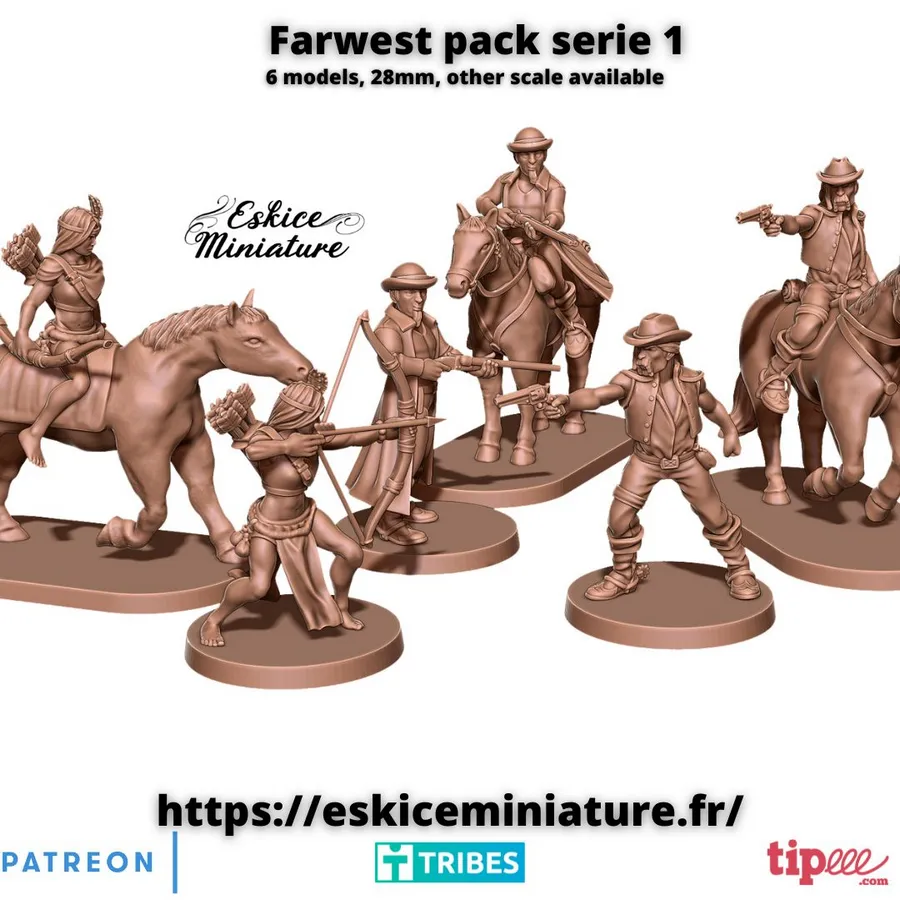 Cowboys et Indiens, Farwest serie 1 - (28mm)