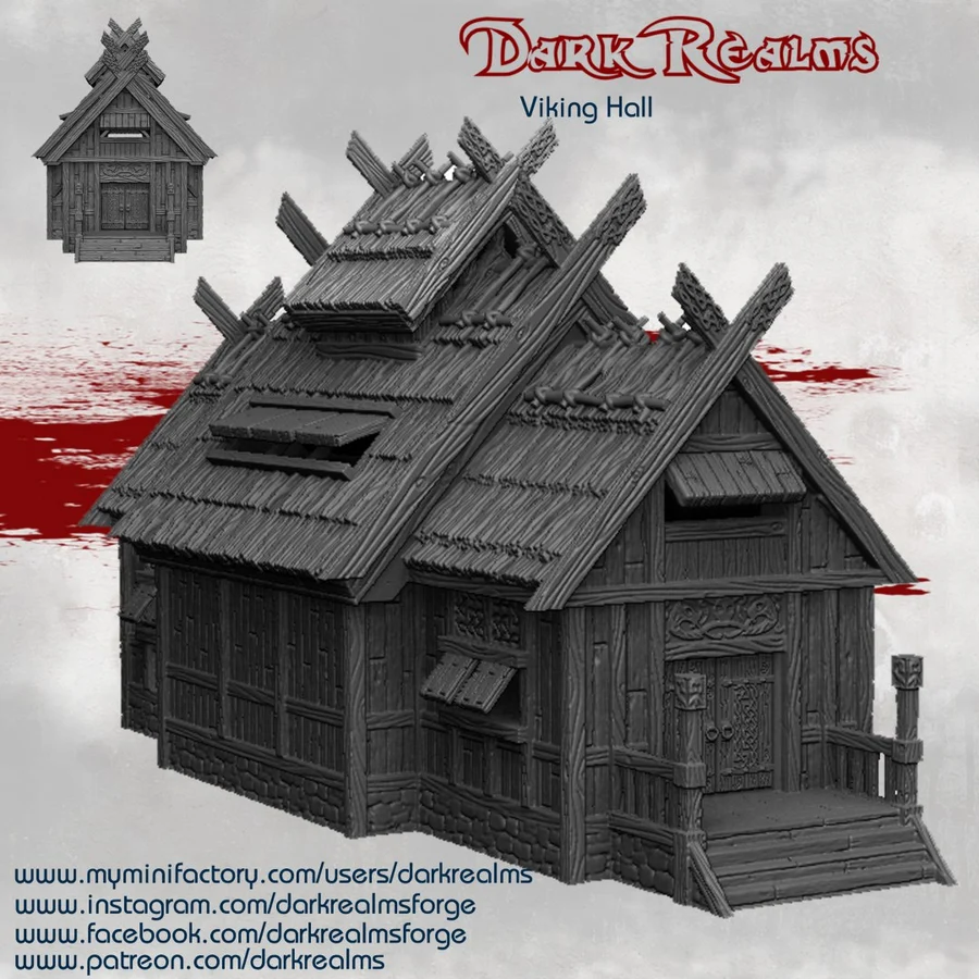 Dark Realms - Medieval Scenery - Viking Hall