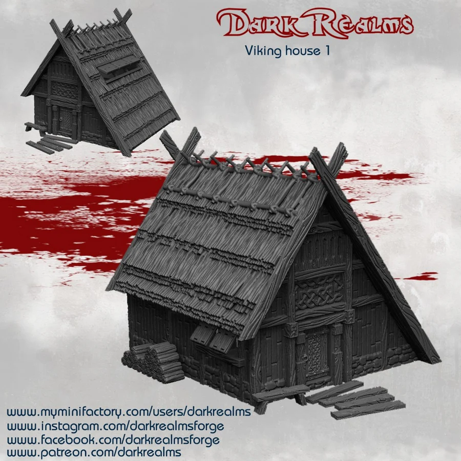 Dark Realms - Medieval Scenery - Viking House 1