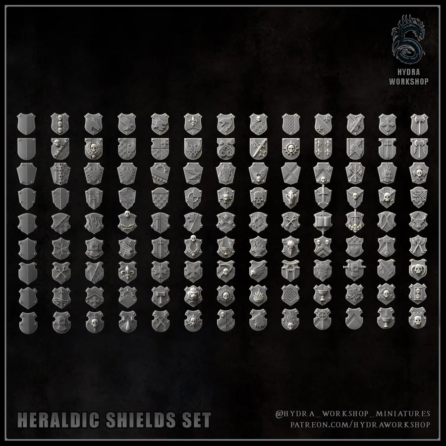 Heraldic shields pack