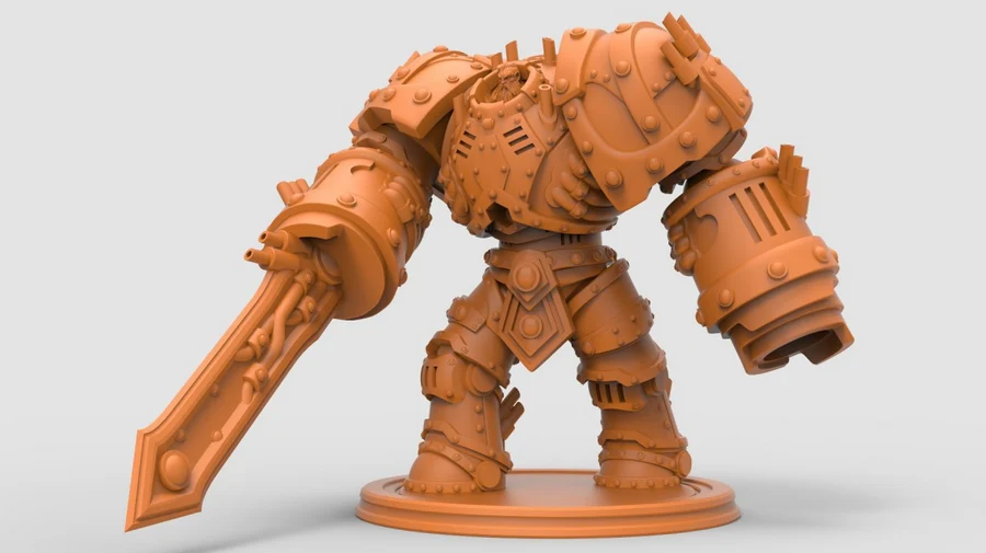 Magnus - Iron Golem Mech - Comet Lord Miniatures