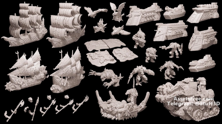 Mantic Vault - Basilean & Orc XLs, Dwarf Fleet - War in the