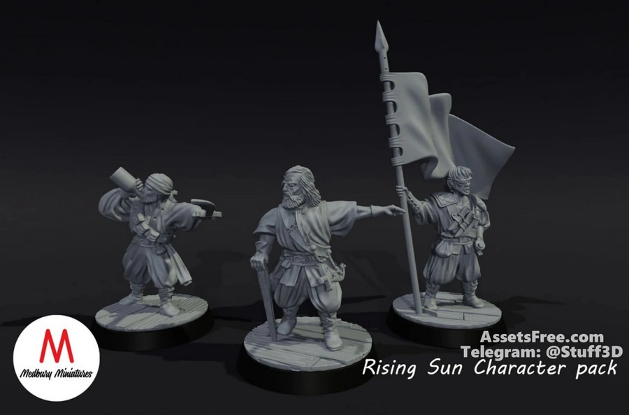 Medbury Fantasy - Rising Sun Pirates - Character Pack 1